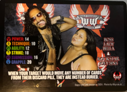 Boss Lady Bella & Rockstar Joey Sins Tornado Tag (Face Card Only)