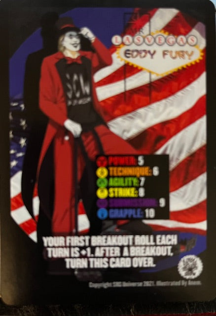 Eddy Fury "Mr. Las Vegas" (American Flag art) (Flip)