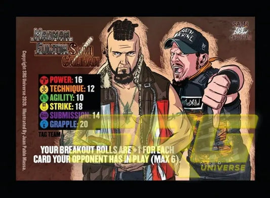 Fulton and Sami Tornado Tag with Bonus Face card