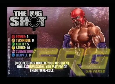 The Big Shot Face card (linen)